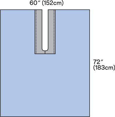 3M™ Surgical Steri-Drape™ Adhesive Split Sheet, 60" x 72", U-Slot Aperture
