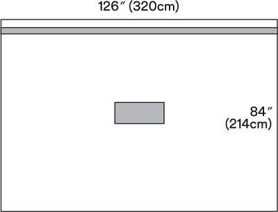 3M™ Steri-Drape™ Patient Isolation Drapes, 125" x 83", Incise Film, Adhesive Strip Along Top