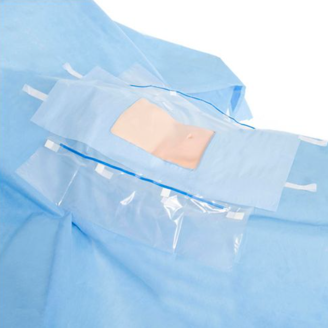 Halyard Laparoscopic/ Cholecystectomy Drape, 74" x 76" x 120", Non-Sterile, Bulk