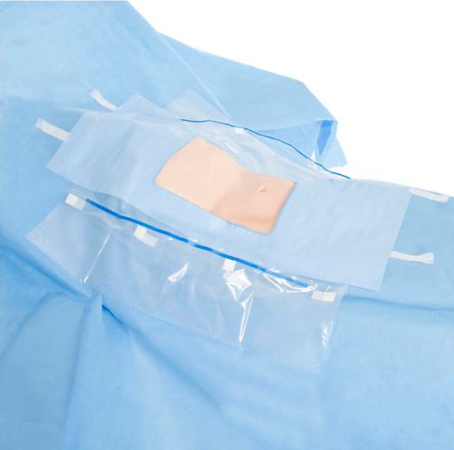 Halyard Laparoscopic/ Cholecystectomy Drape, 102" x 76" x 120", Non-Sterile, Bulk
