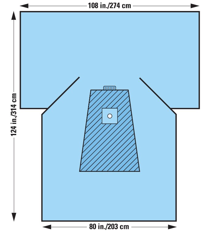 Halyard Health, Lower Extremity Drape, 108" x 80" x 124"