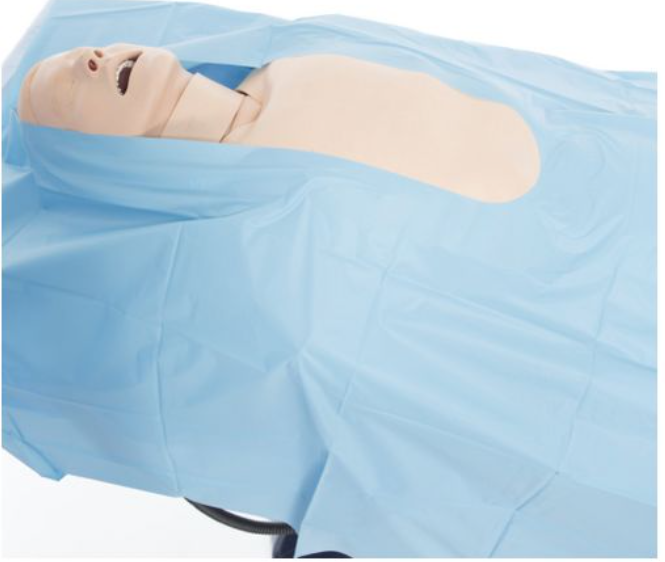 Halyard Drapes, Orthopedic Ancillary Drapes, 60" x 40", 4" x 21" Split, Non-Sterile