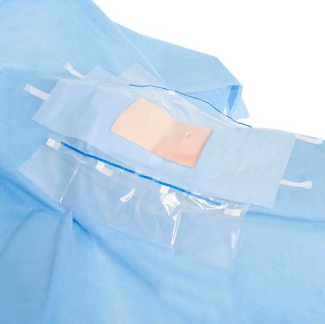 Halyard Drapes, Laparoscopic/ Cholecystectomy Drape, 102" x 72" x 120", Sterile