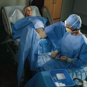 Halyard Drapes, Under Buttocks, Fluid Collection Pouch, 48" x 44", Sterile