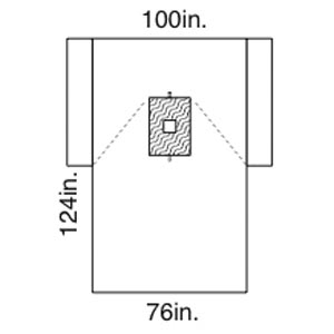 Halyard Drapes, Breast Drape, 10/cs