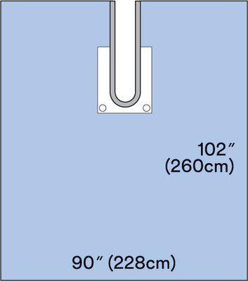 3M™ Orthopedic Steri-Drape™ Shoulder Split Sheet with Pouch, 90" x 102"