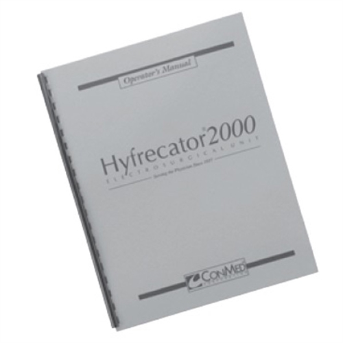 Conmed Operator's Manual in English for Hyfrecator 2000 Electrosurgical Unit