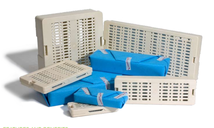 J&J/Asp Sterrad® Aptimax® Instrument Tray, 18" x 8" x 2", 2/cs