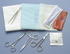 Busse Deluxe Facial Wound Closure Instrument Tray, , Sterile, 20/cs