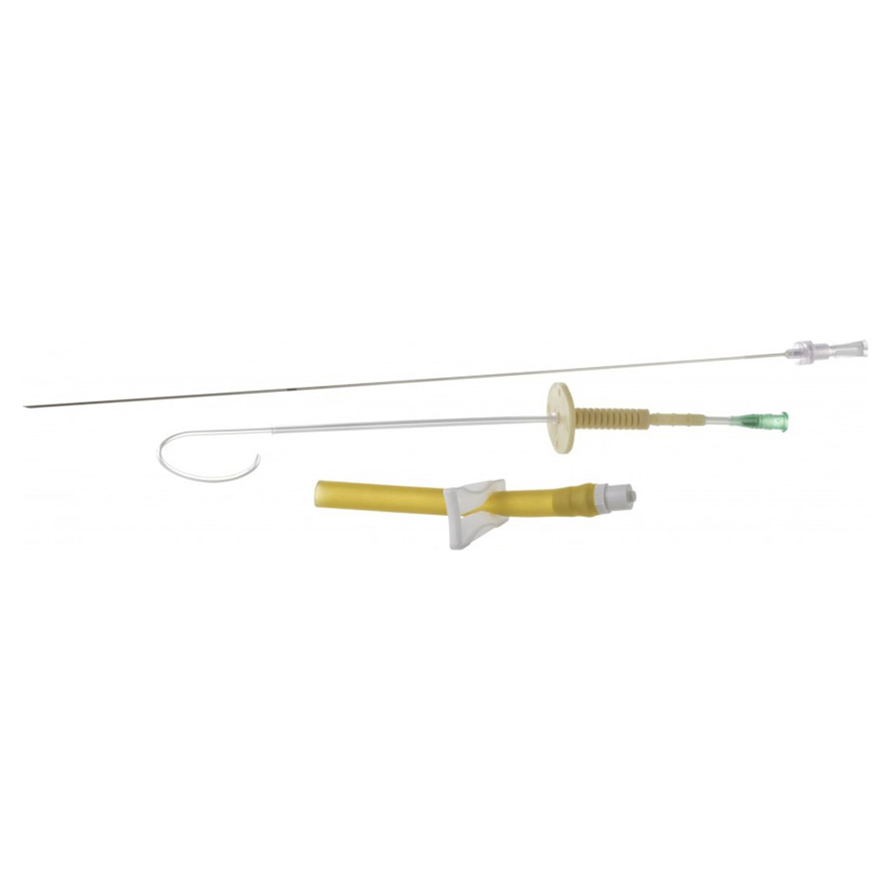 BD Bonanno 14 G x 11 inch FEP Polymer Catheter Tray with 18 G Puncture Needle and Adapter Clamp, 6/Pack