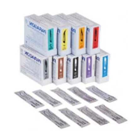 AMD Medicom Paragon Sterile Blades #22, Carbon Steel, Disposable, Sterile