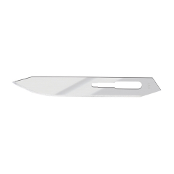 Accutec Autopsy Blade, #60 Blade, Stainless, 0.022" Thickness, 2.875" Lgth, 0.413" Ht, 2 Facet