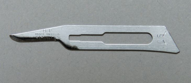 Aspen Bard-Parker® Special Surgeon's Plastics Blade, Size 15C, 50/bx, 3 bx/cs