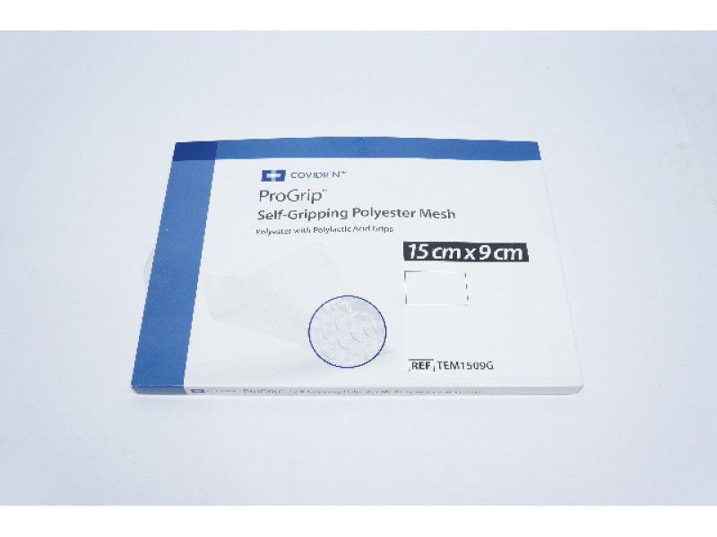 Medtronic Parietex 15 cm x 9 cm Progrip Rectangular Self Fixating Mesh Patch