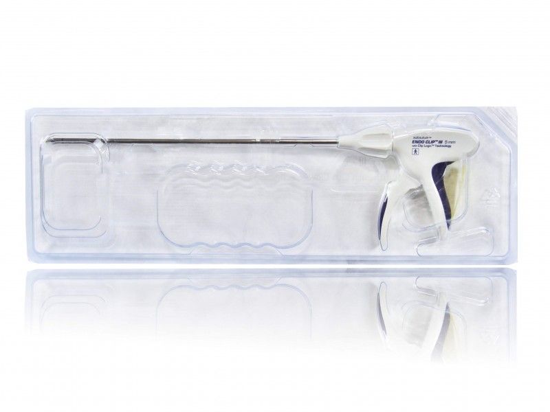 Medtronic Endo Clip III 5 mm Titanium Auto Suture Medium and Large Single Use Clip Applier, 6/Case
