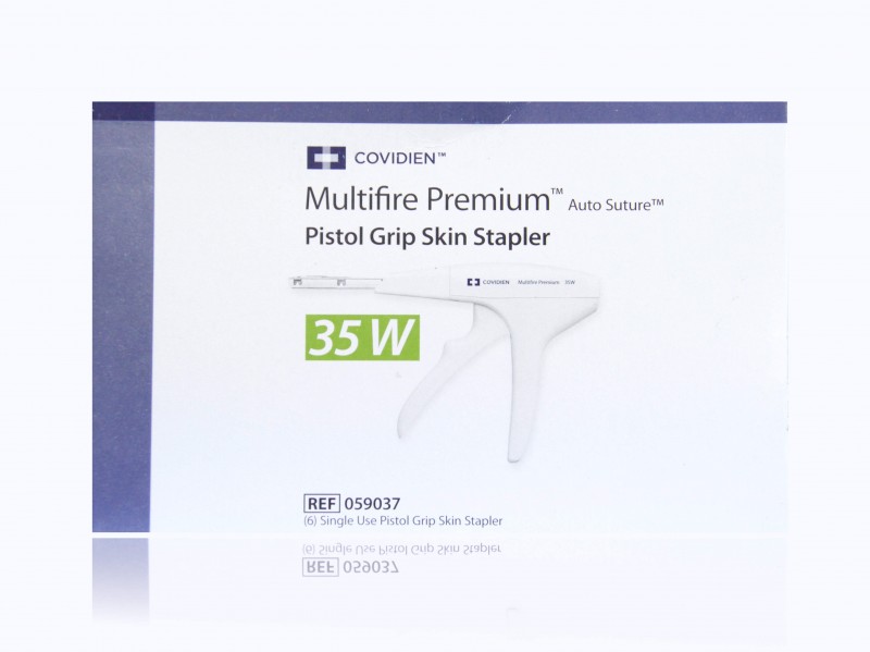Medtronic Multifire Premium 35 Wide Staples Single Use Skin Stapler, 6/Box