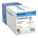 Surgical Specialties Sharpoint Plus 6-0 18 inch Polypropylene Nonabsorbable Suture with Needle and Blue, 12 per Box