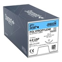 Surgical Specialties Sharpoint Plus 4-0 19 mm Polypropylene Nonabsorbable Suture with Needle and Blue, 12 per Box