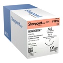 Surgical Specialties Sharpoint Plus Monoderm 5-0 19 mm Polyglycolic Acid Absorbable Suture with Needle and Undyed, 12 per Box