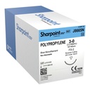 Surgical Specialties Sharpoint Plus 3-0 18 inch Polypropylene Suture with Needle and Blue, 12 per Box