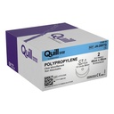 Surgical Specialties Quill 2 45 cm Polypropylene Non Absorbable Suture with Needle and Undyed, 12 per Box