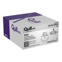 Surgical Specialties Quill 0 36 cm Polydioxanone Absorbable Suture with Needle and Violet, 12 per Box