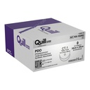 Surgical Specialties Quill 36 mm x 24 cm Polydioxanone Absorbable Suture with Needle and Violet, 12 per Box