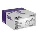 Surgical Specialties Quill 2 CT-1 Polydioxanone Absorbable Suture with Needle and Violet, 12 per Box