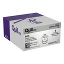 Surgical Specialties Quill 0 26 mm Polydioxanone Absorbable Suture with Needle and Violet, 12 per Box