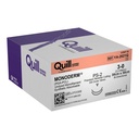 Surgical Specialties Quill Monoderm 3-0 PS-2 Polyglycolic Acid / PCL Absorbable Suture with Needle and Undyed, 12 per Box