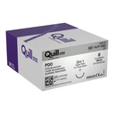 Surgical Specialties Quill Monoderm 22 mm x 30 cm Polydioxanone Absorbable Suture with Needle and Violet, 12 per Box