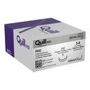 Surgical Specialties Quill 3-0 26 mm Polydioxanone Absorbable Suture with Needle and Violet, 12 per Box