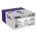 Surgical Specialties Quill 1 26 mm Polydioxanone Absorbable Suture with Needle and Violet, 12 per Box