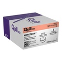Surgical Specialties Quill Monoderm 0 26 mm Polyglycolic Acid / PCL Absorbable Suture with Needle and Undyed, 12 per Box