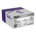 Surgical Specialties Quill 3-0 PS-2 Polydioxanone Absorbable Suture with Needle and Violet, 12 per Box