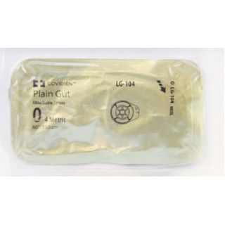 Medtronic Plain Gut 60 inch Size 0 Reel Sterile Absorbable Suture, 24/Box