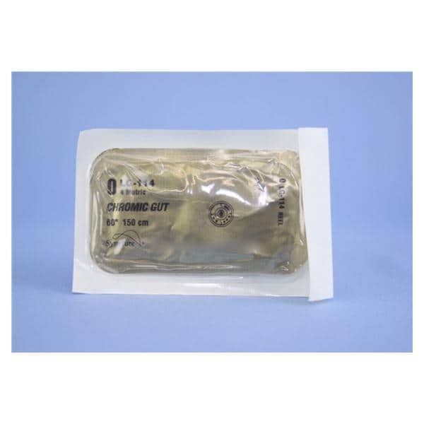 Medtronic Chromic Gut 60 inch Size 0 Reel Sterile Absorbable Suture, 24/Box
