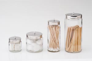 Tech-Med Dressing Jars - Dressing Jar & Cover, 3" x 3"