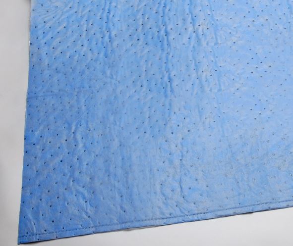 Aspen Absorbent Surgisafe®Floor Mats, Fluid Barrier Back, 23" x 40", True Blue, Non-Strl., 50/cs