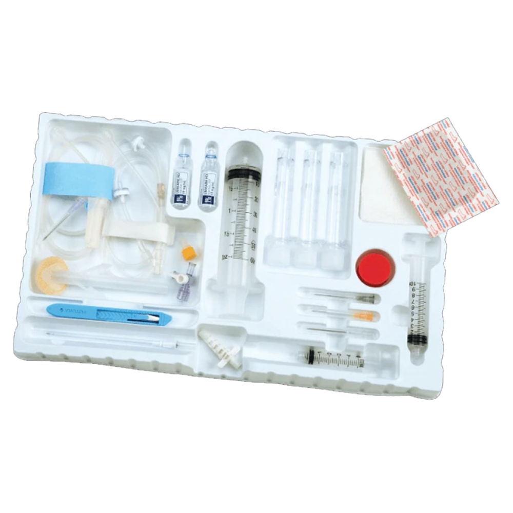 BD Thora-Para Non-Valved Catheter Drainage Tray with 5 FR Catheter, 10/Pack
