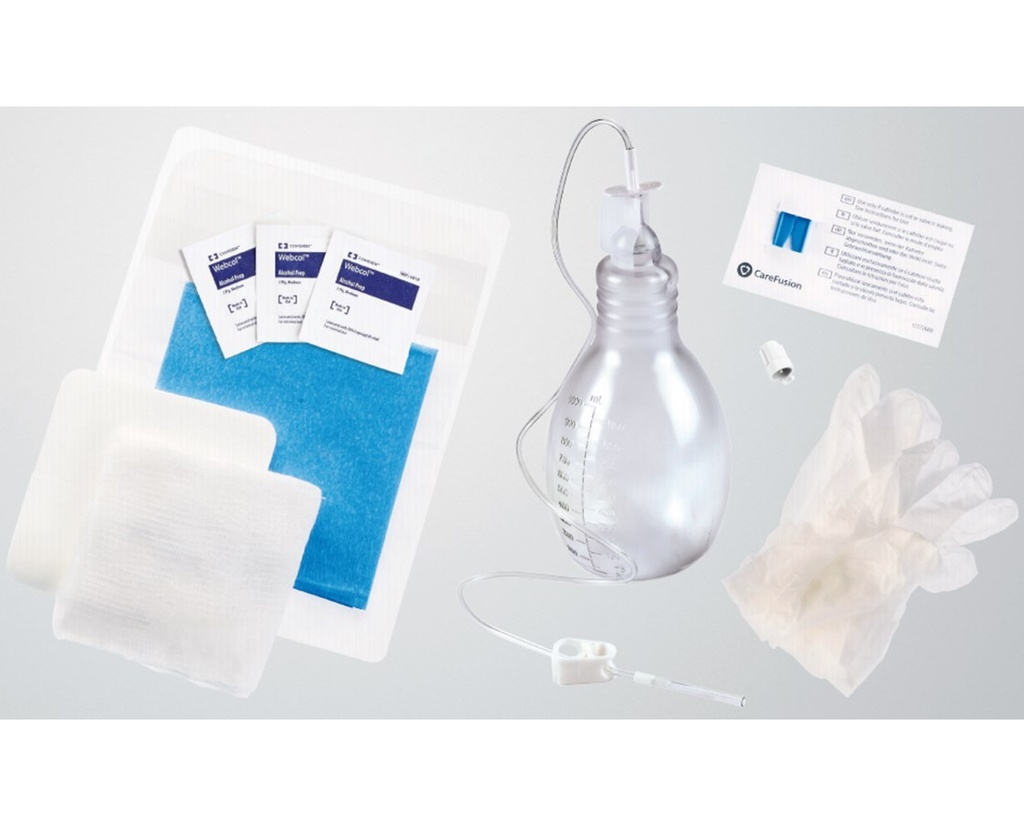 BD PleurX Drainage Kit w/ 1000 ml Vacuum Bottle, 10/Case