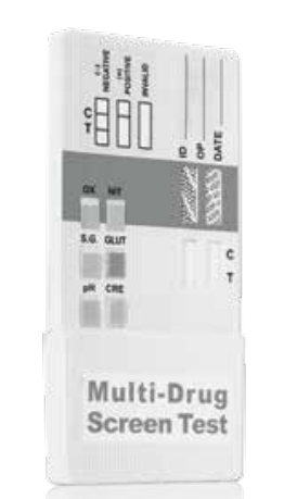 Dip Card With A.D. - Drug Test, 5 Test Dip Device, COC, THC, OPI, AMP, mAMP