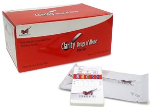 Clarity Diagnostics Drugs Of Abuse - Dip Card, 5 Panel, AMP, COC, OPI2000 (OPI), PCP, THC