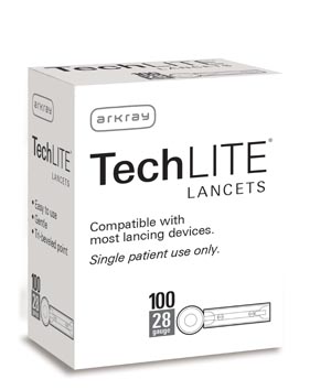 Arkray Techlite® Lancets, 28G