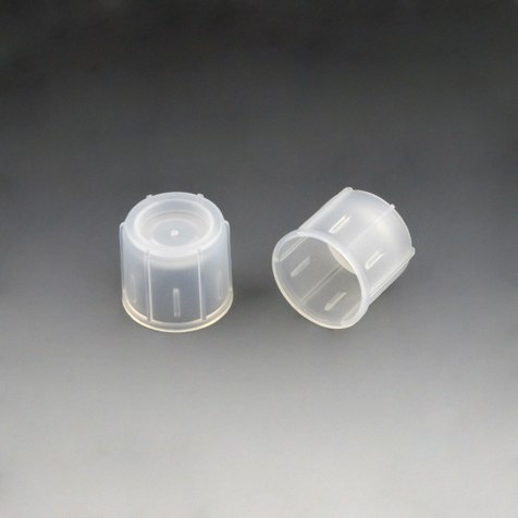 Globe Scientific LDPE Dual Position Snap Caps for 12mm Culture Tubes, Natural, 1000/Case