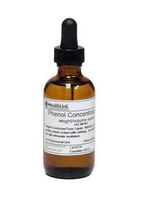 Healthlink Phenol, 89%, Dropper Bottle, 2 oz
