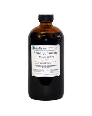Healthlink Monsel's Solution, Amber Bottle, 16 oz