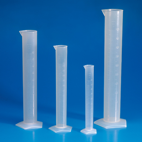 Globe Scientific 1000 ml PP Molded Graduation Cylinders, 6/Case