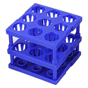 Unico Tube-Cube 9 Place Holds Up to 18 - 13mm Tube Rack, 1/Pack