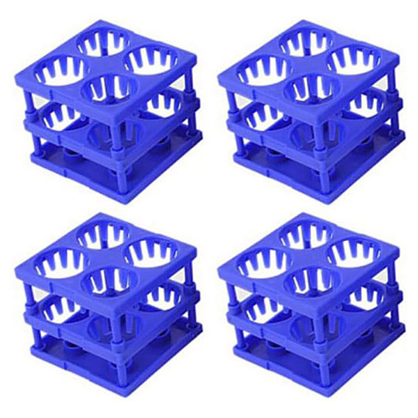 Unico Tube-Cube 4 Place Holds Up to 26 - 30mm Tube Rack, 4/Pack